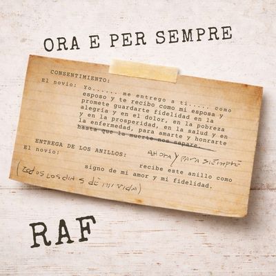 Cover di Ora e per sempre by Raf